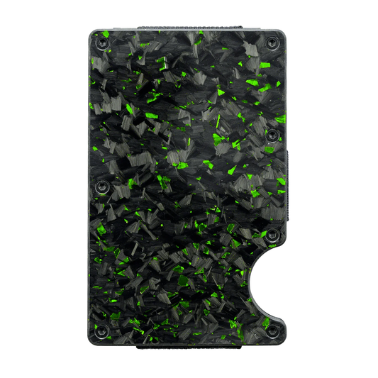 CARD HOLDERS | Real Forged Carbon | Green Fragment