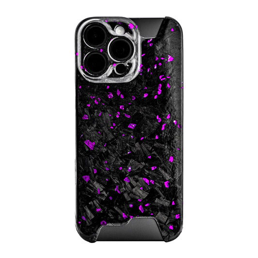 Purple Fragment  | Forged Carbon Fiber | iPhone Case | SQUELETON SERIES