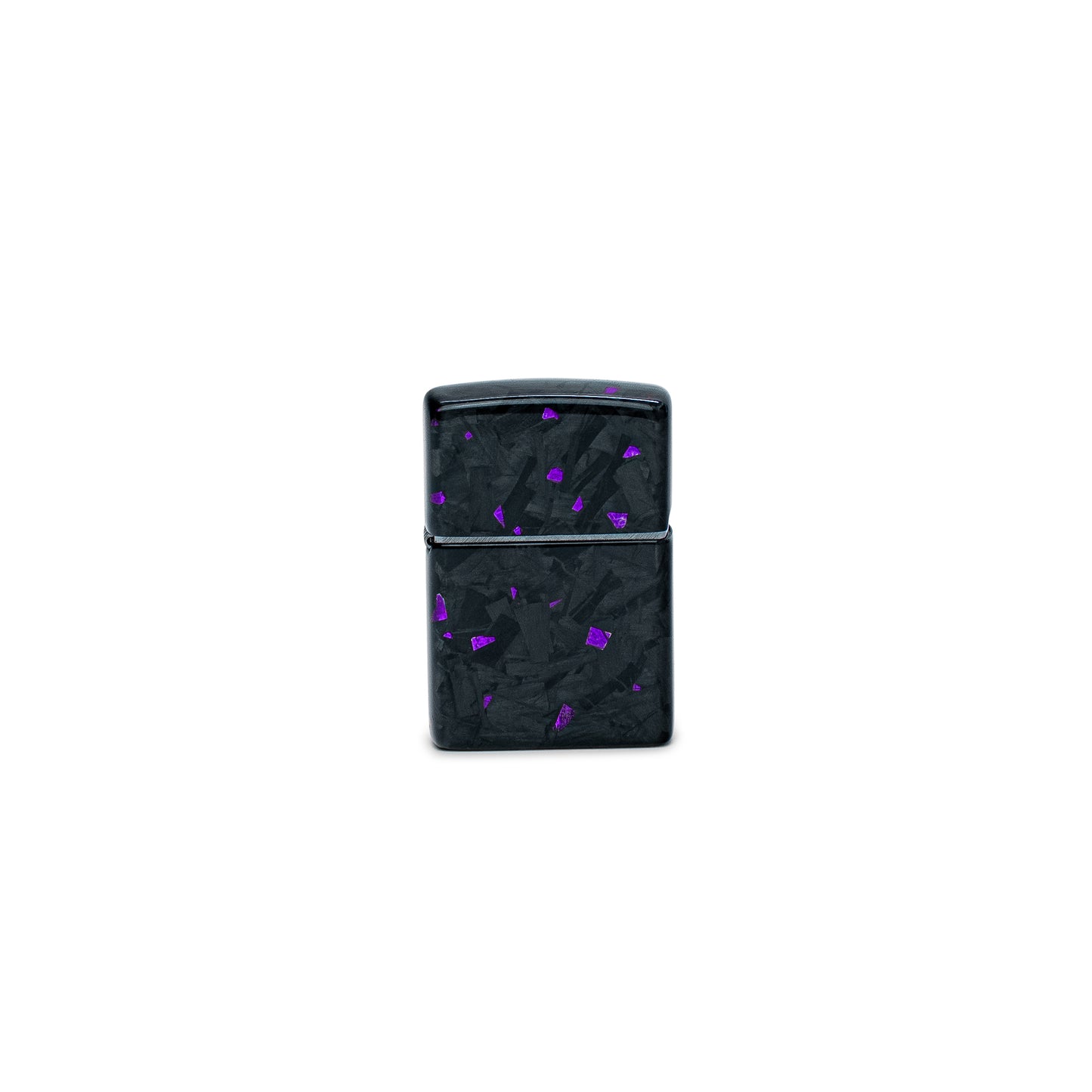 Purple Fragment | Forged Carbon Fiber | Zippo Case