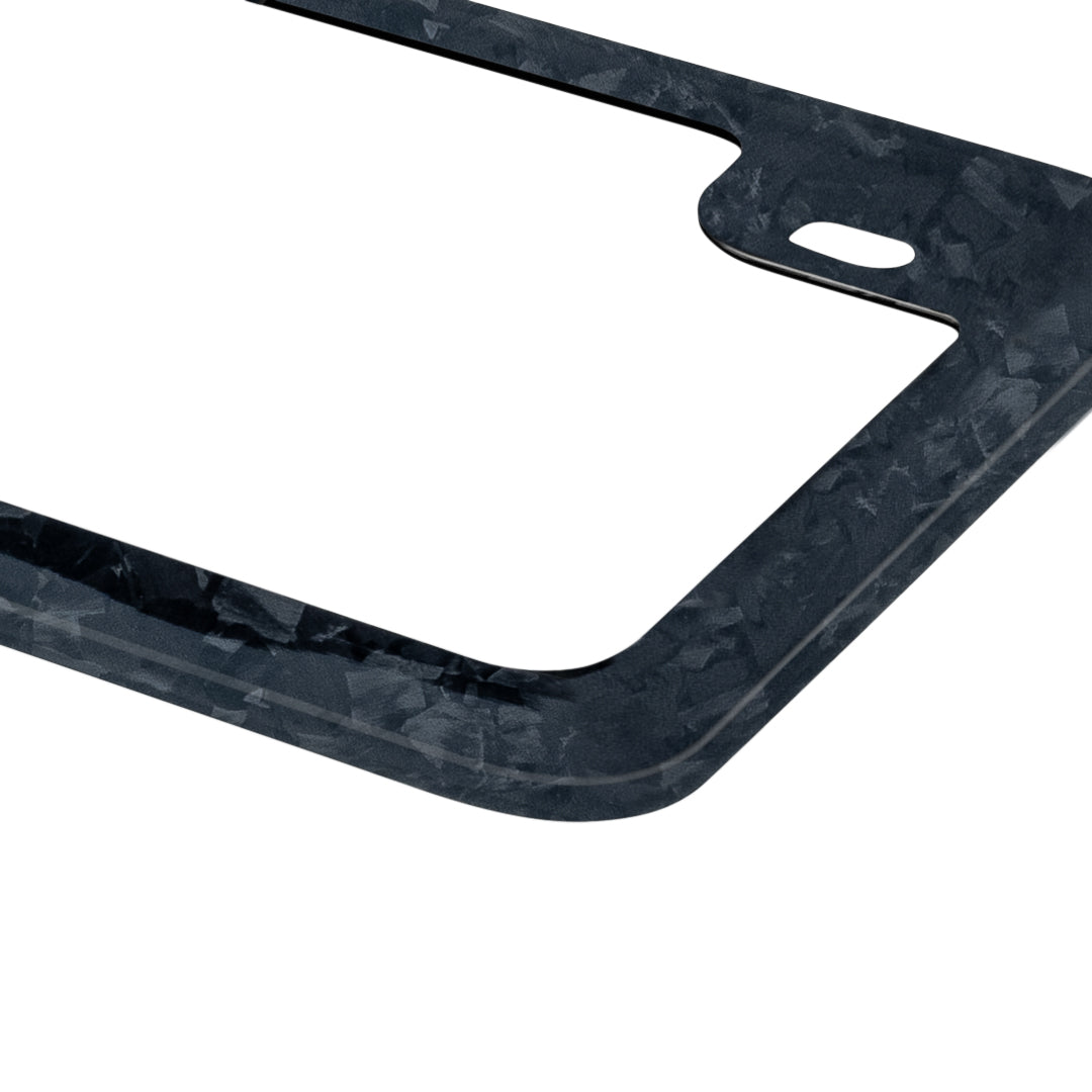 Black Fragment | Carbon Fiber Motorcycle License Plate Frame