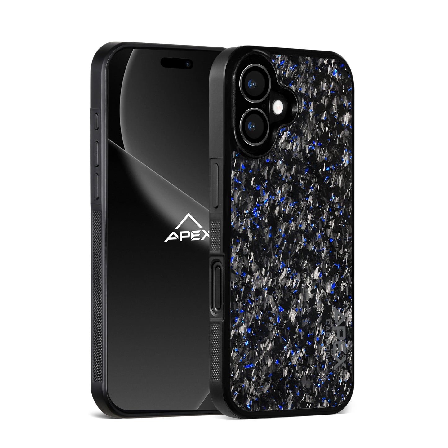 Blue Fragment | Forged Carbon Fiber | iPhone Case | IMPACT SERIES