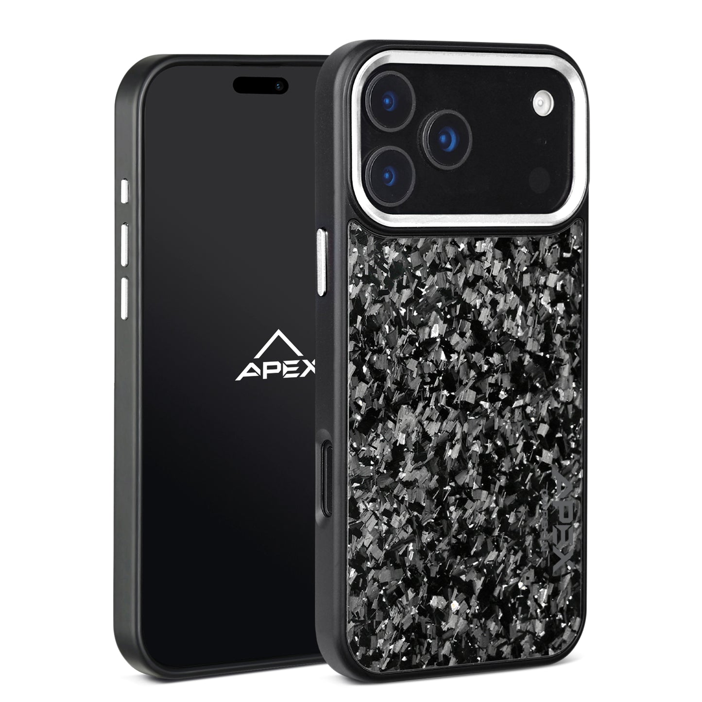 Silver Fragment | Forged Carbon Fiber | iPhone Case | IMPACT SERIES 2.0