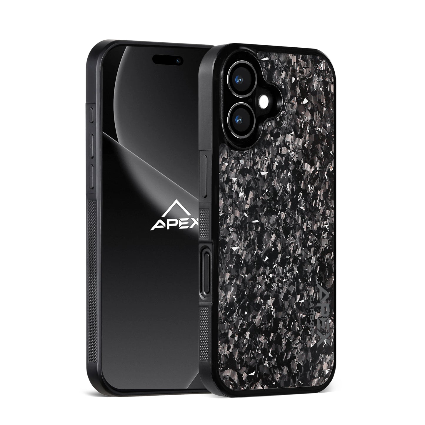 Silver Fragment | Forged Carbon Fiber | iPhone Case | IMPACT SERIES