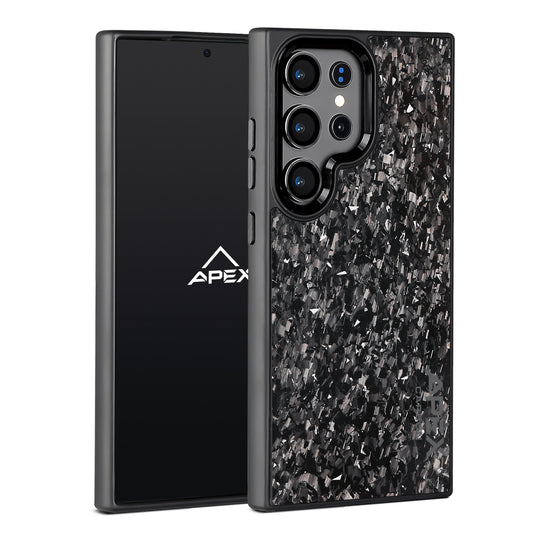 Silver Fragment  | Forged Carbon Fiber | Samsung Case | IMPACT SERIES 2.0