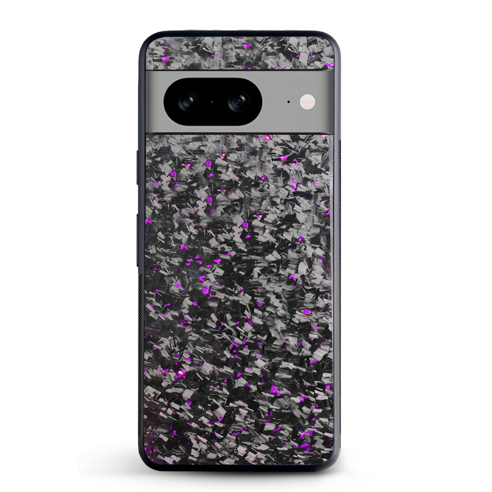 Purple Fragment | Forged Carbon Fiber | Pixel Case | IMPACT SERIES
