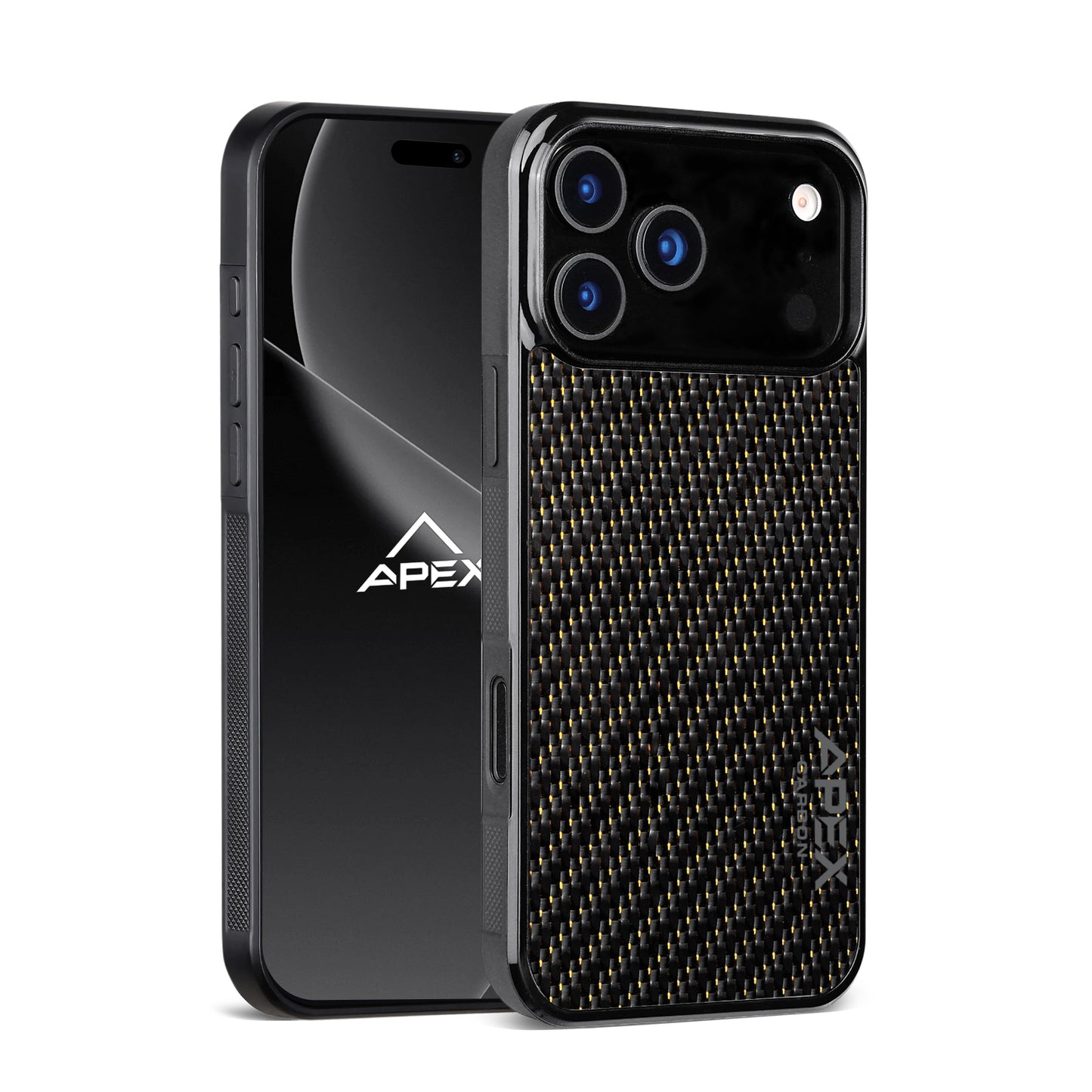Carbon Fiber Gold Lace | iPhone Case | IMPACT SERIES