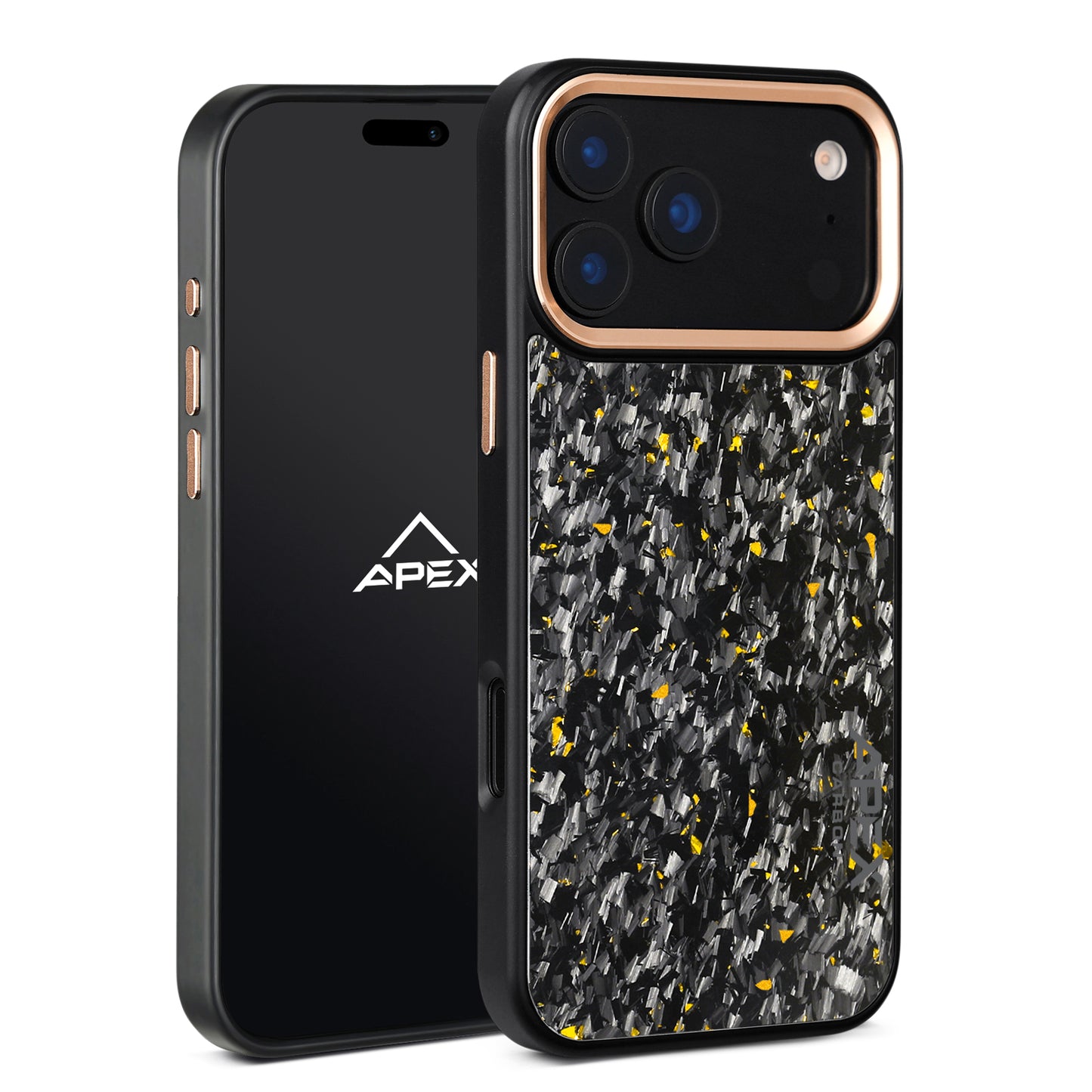 Gold Fragment | Forged Carbon Fiber | iPhone Case | IMPACT SERIES 2.0