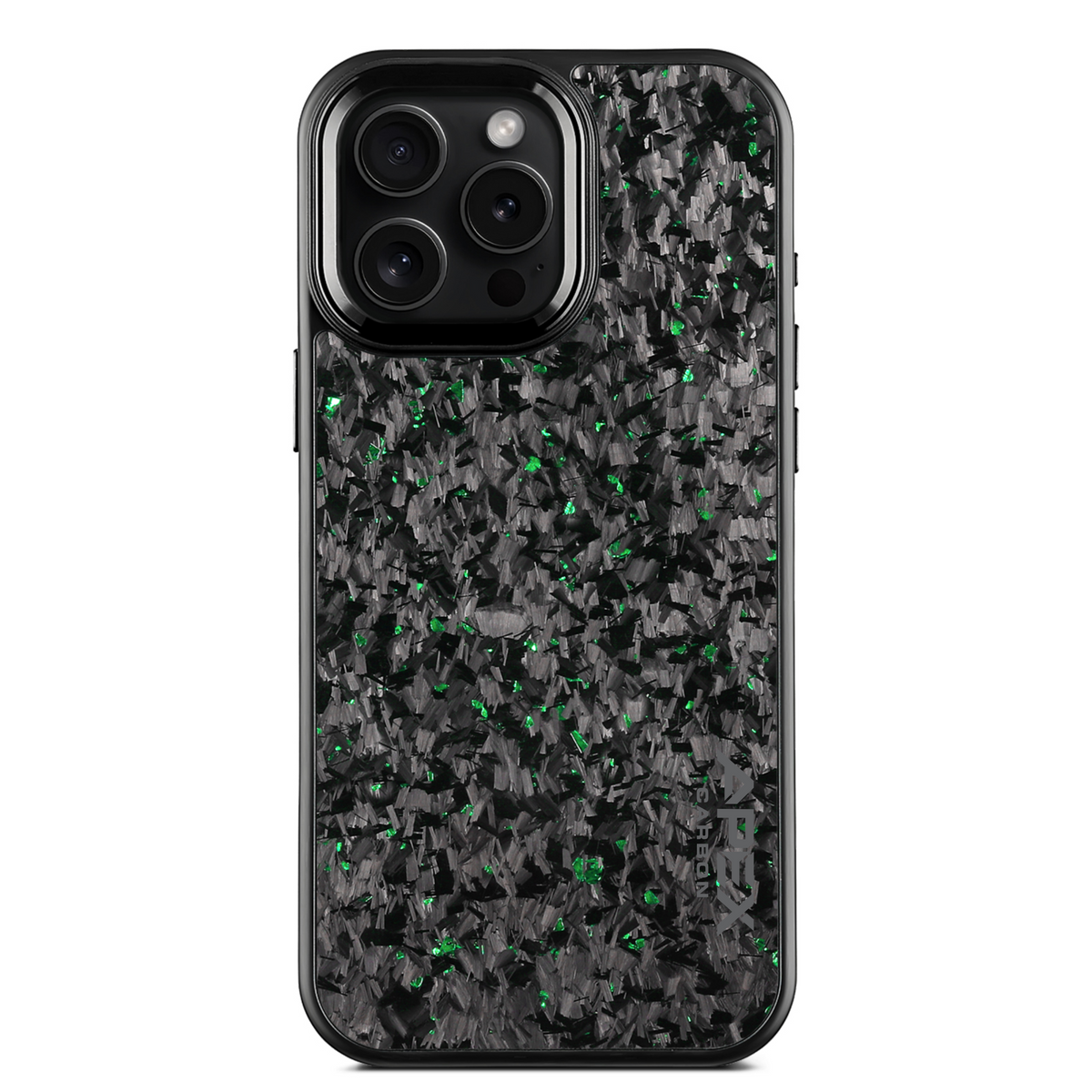 Green Fragment | Forged Carbon Fiber | iPhone Case | IMPACT SERIES 2.0