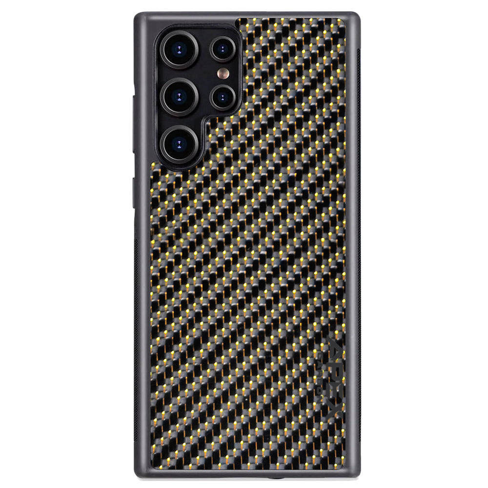 Carbon Fiber Gold | Samsung Case | IMPACT SERIES