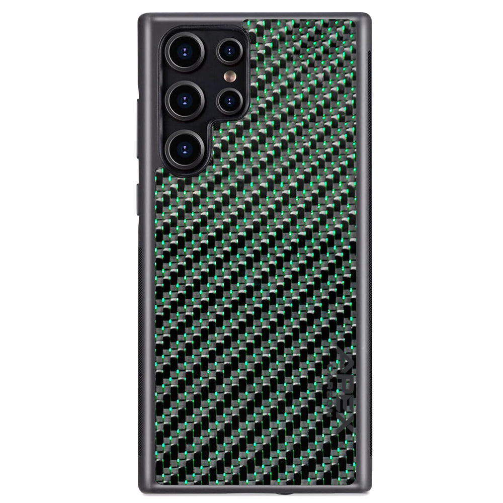 Carbon Fiber Green | Samsung Case | IMPACT SERIES