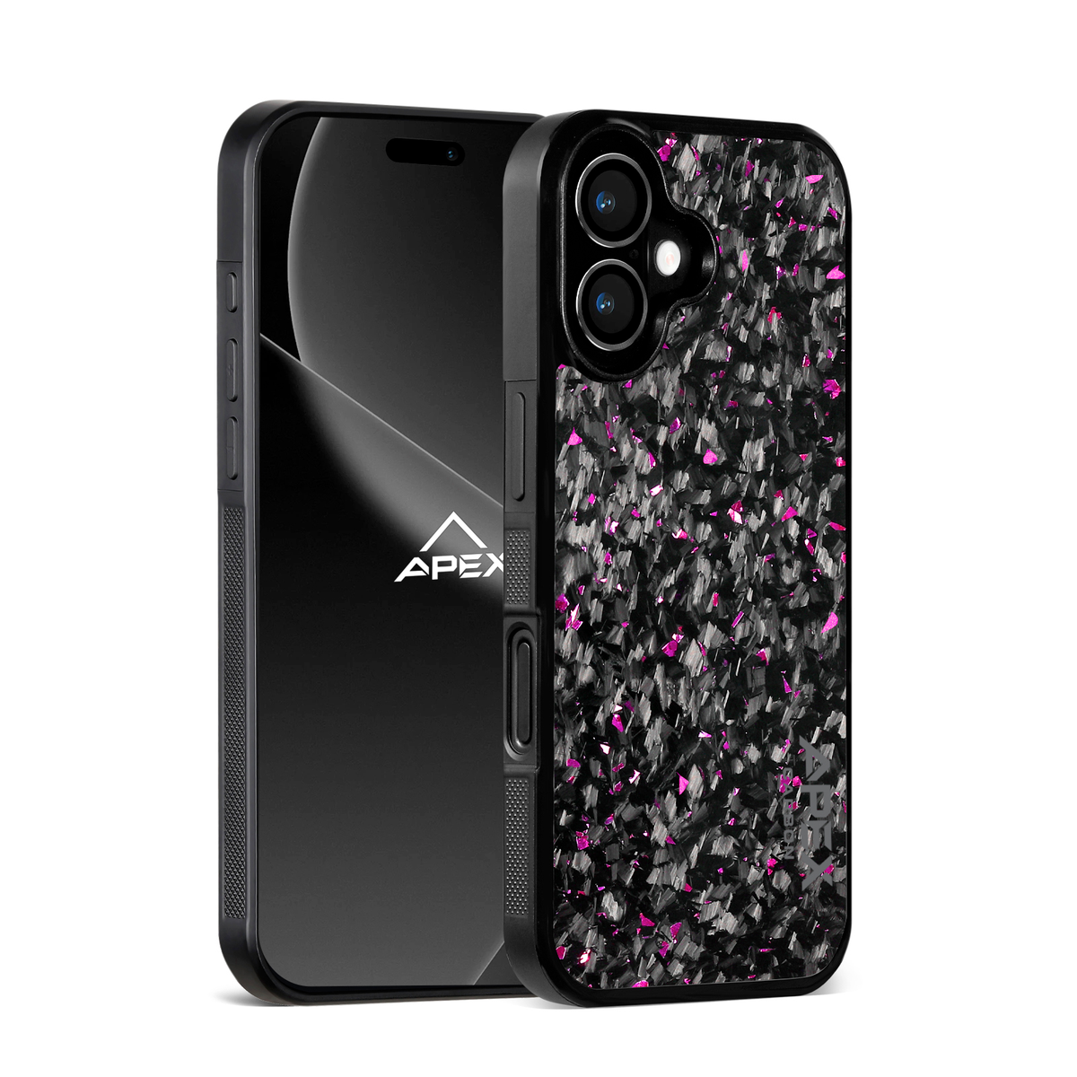 Pink Fragment | Forged Carbon Fiber | iPhone Case | IMPACT SERIES