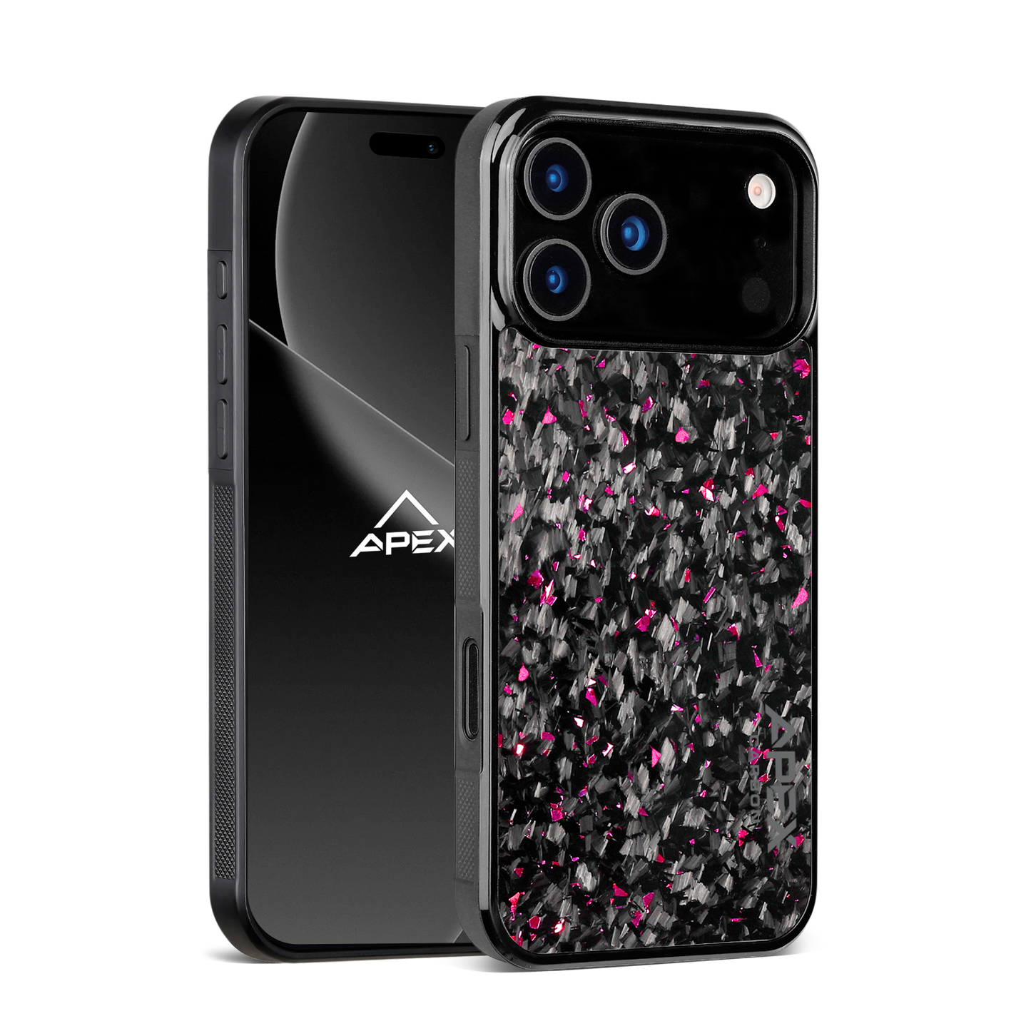 Pink Fragment | Forged Carbon Fiber | iPhone Case | IMPACT SERIES