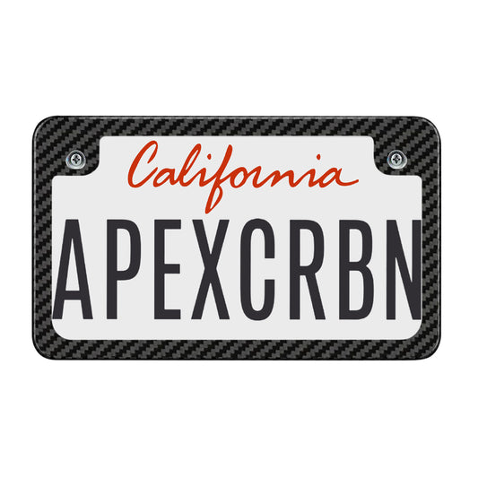 Black Lace | Carbon Fiber Motorcycle License Plate Frame