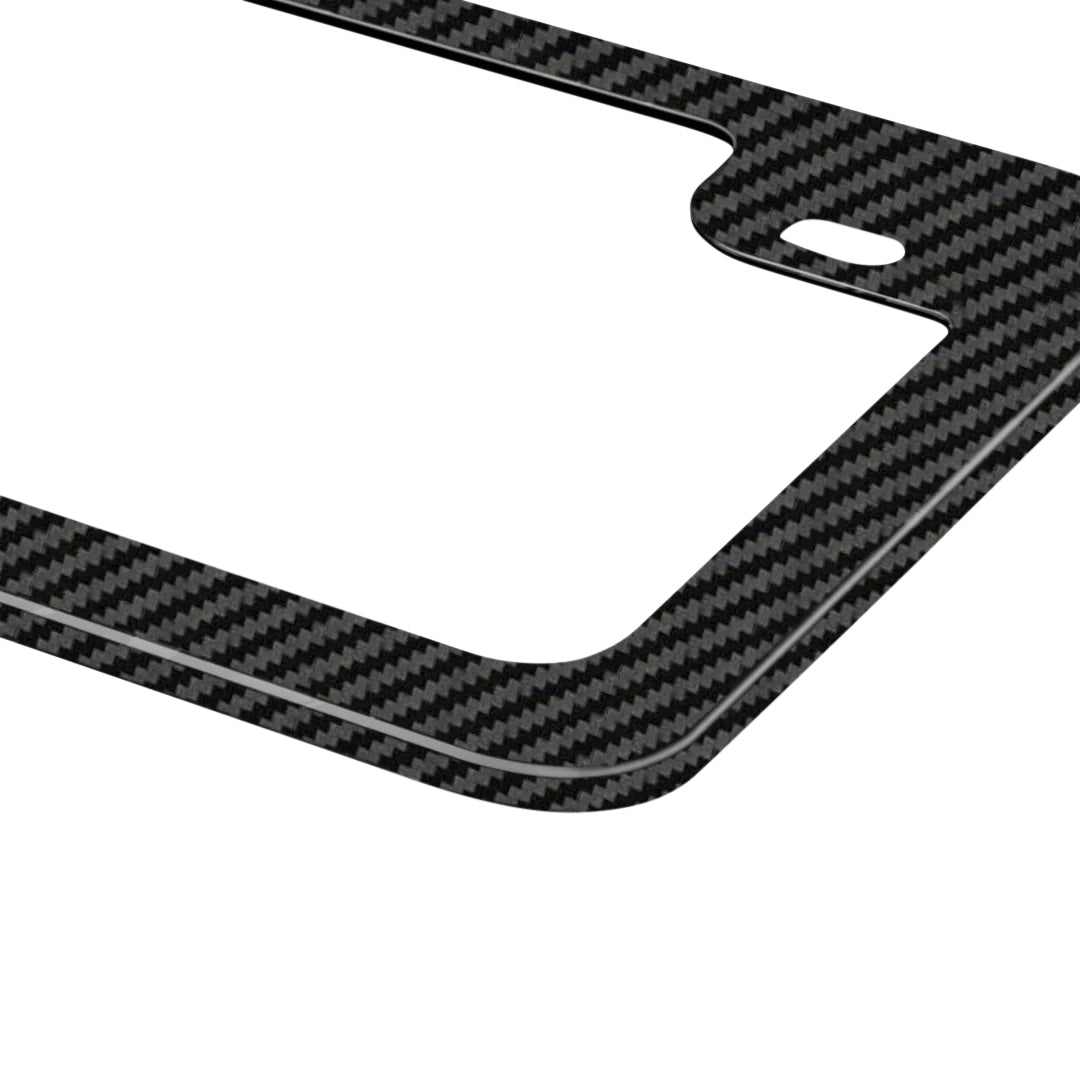 Black Lace | Carbon Fiber Motorcycle License Plate Frame