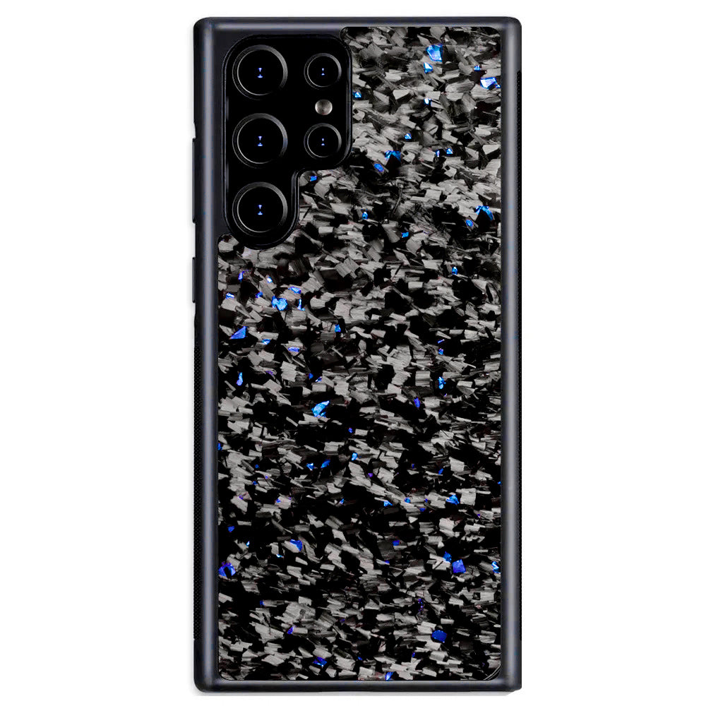 Blue Fragment | Forged Carbon Fiber | Samsung Case | MAGSAFE