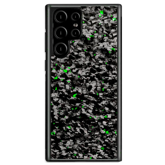 Green Fragment  | Forged Carbon Fiber | Samsung Case | IMPACT SERIES