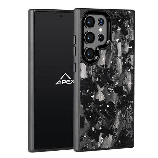 Silver Large Fragment  | Forged Carbon Fiber | Samsung Case | IMPACT SERIES 2.0