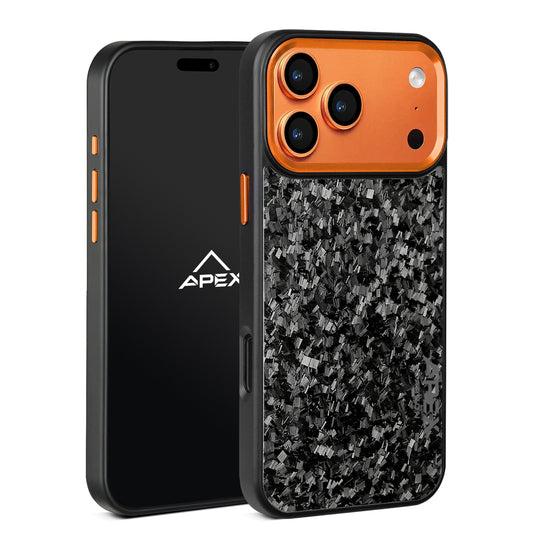 Cosmic Orange | Forged Carbon Fiber | iPhone Case | IMPACT SERIES 2.0