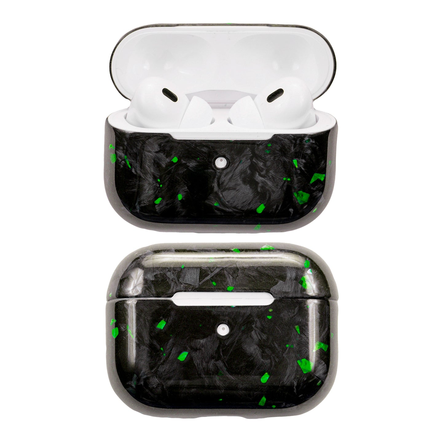 AirPods | Real Forged Carbon | Green Fragment