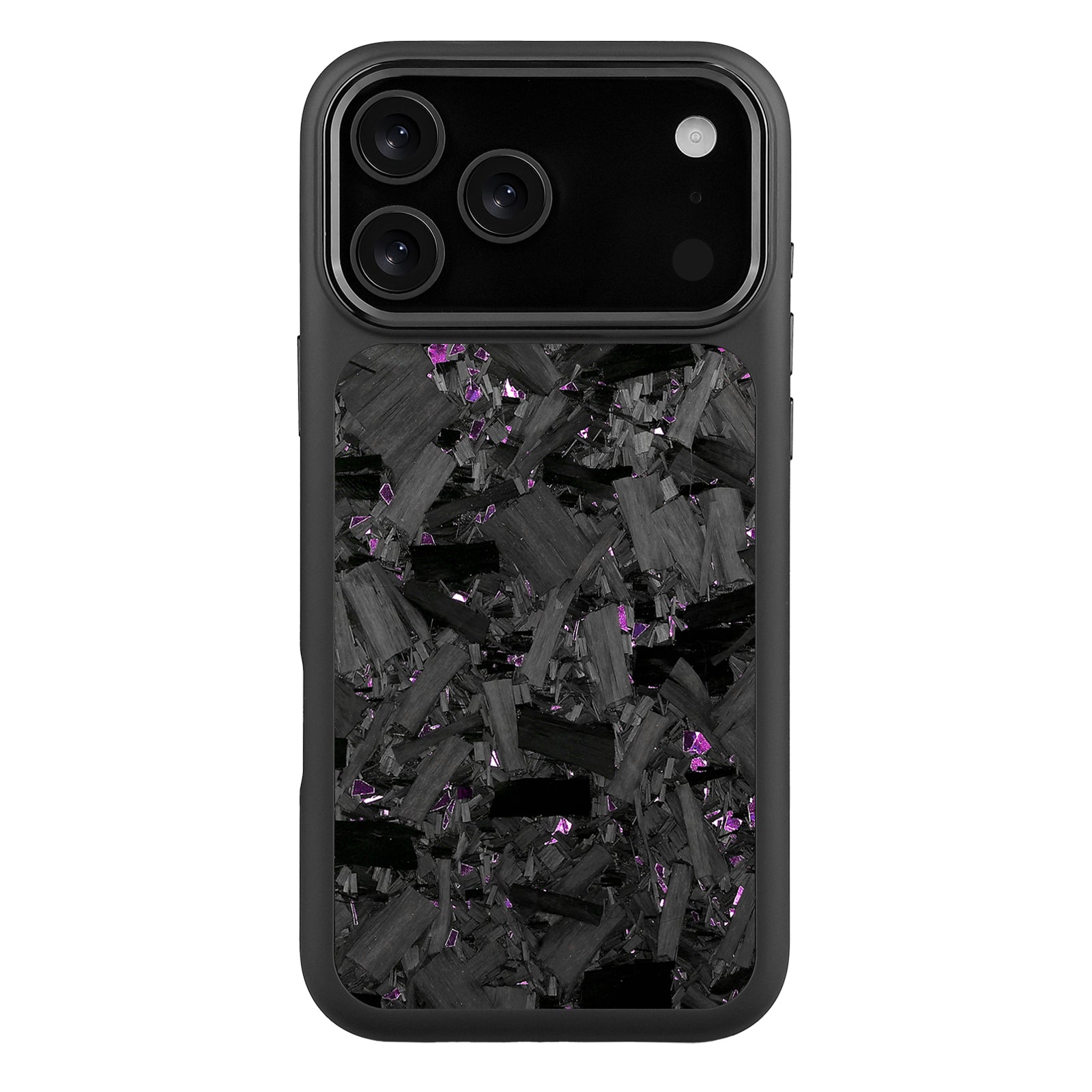 Black X Purple Large Fragment | Forged Carbon Fiber | iPhone Case | HYBRID SERIES