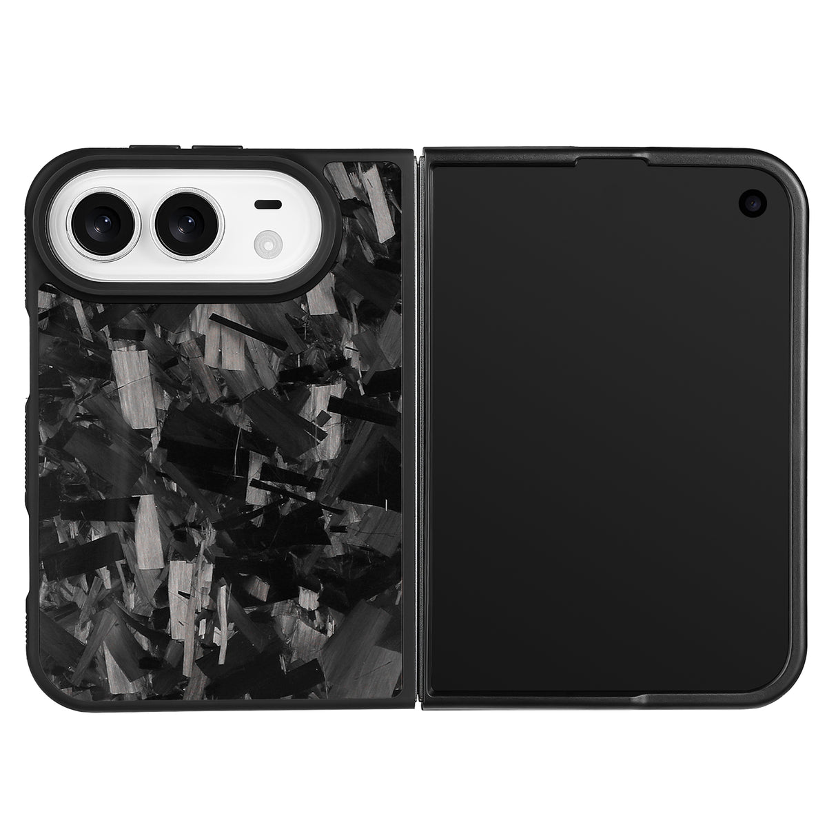 Black Large Fragment Series | Forged Carbon Fiber | iPhone Case | IMPACT SERIES