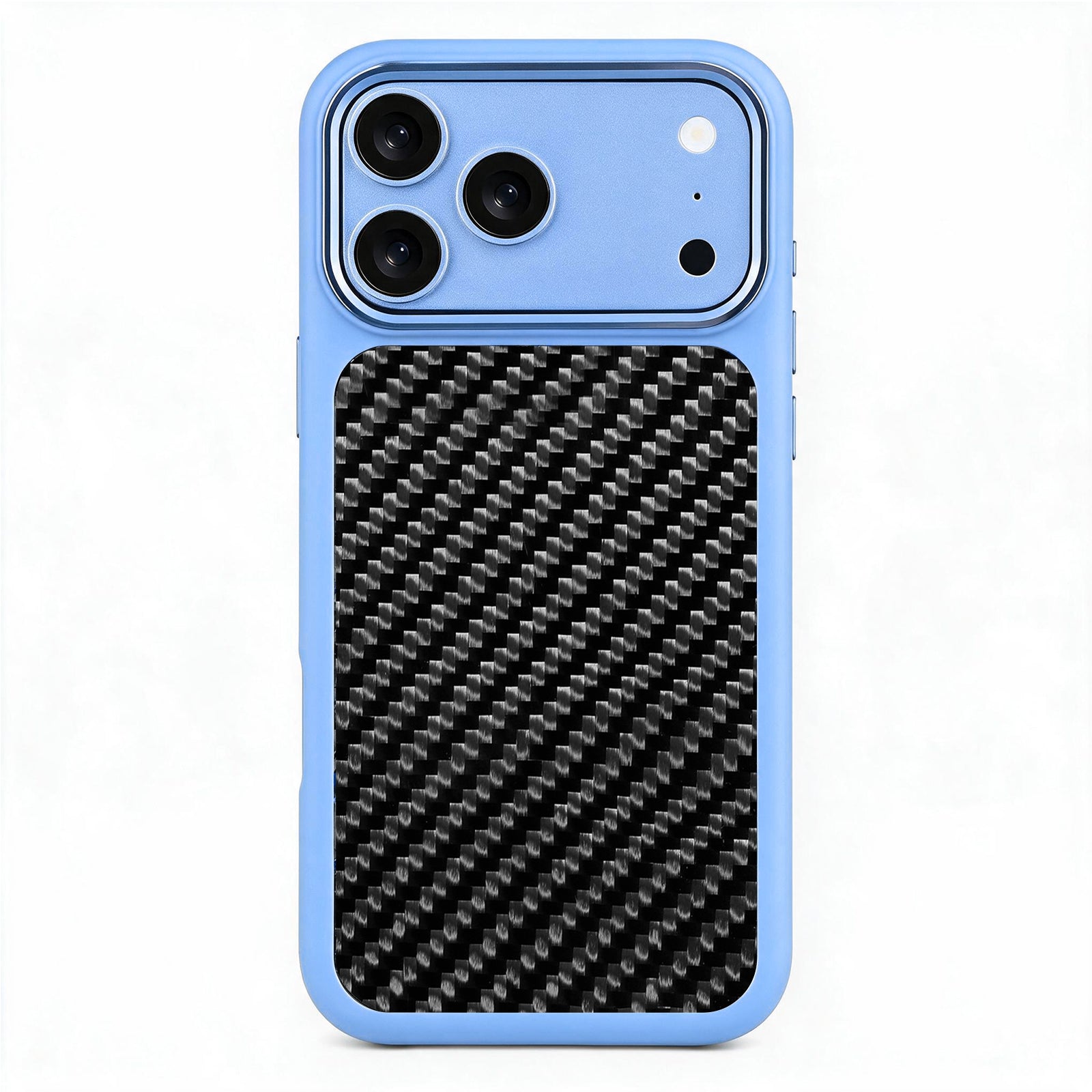 Blue X Carbon Fiber Lace | iPhone Case | HYBRID SERIES