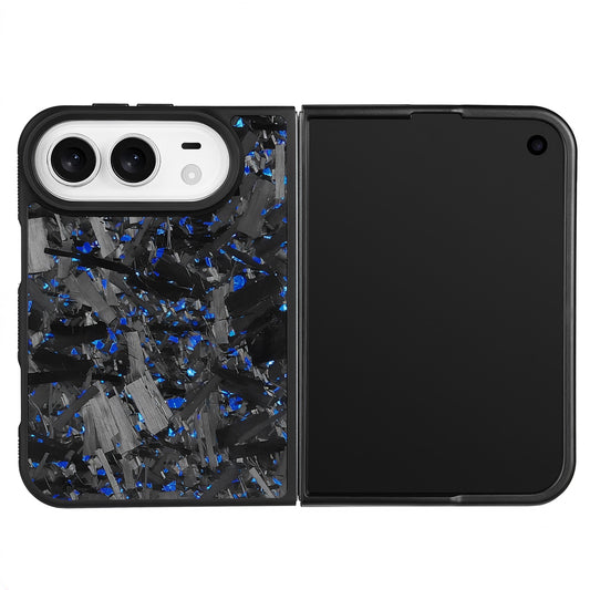 Blue Large Fragment Series | Forged Carbon Fiber | iPhone Case | IMPACT SERIES