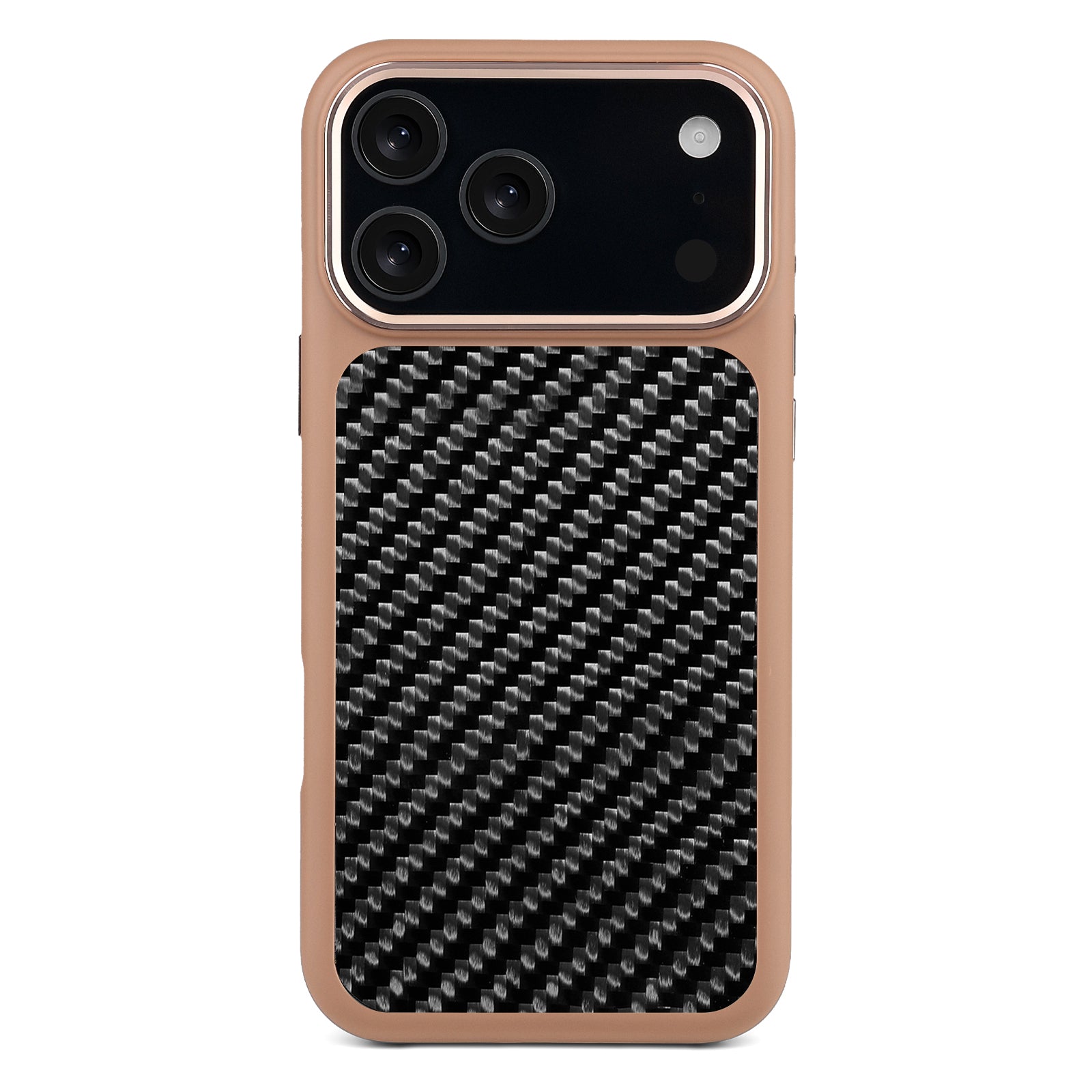 Brown X Carbon Fiber Lace | iPhone Case | HYBRID SERIES