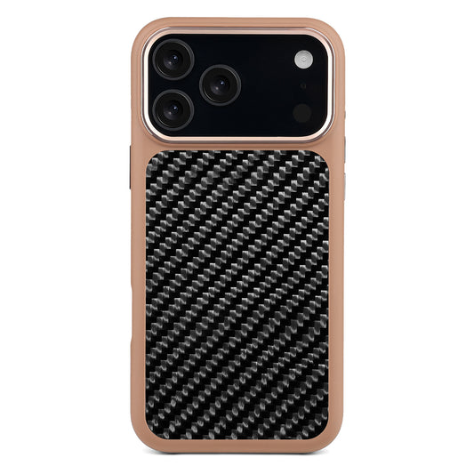 Brown X Carbon Fiber Lace | iPhone Case | HYBRID SERIES