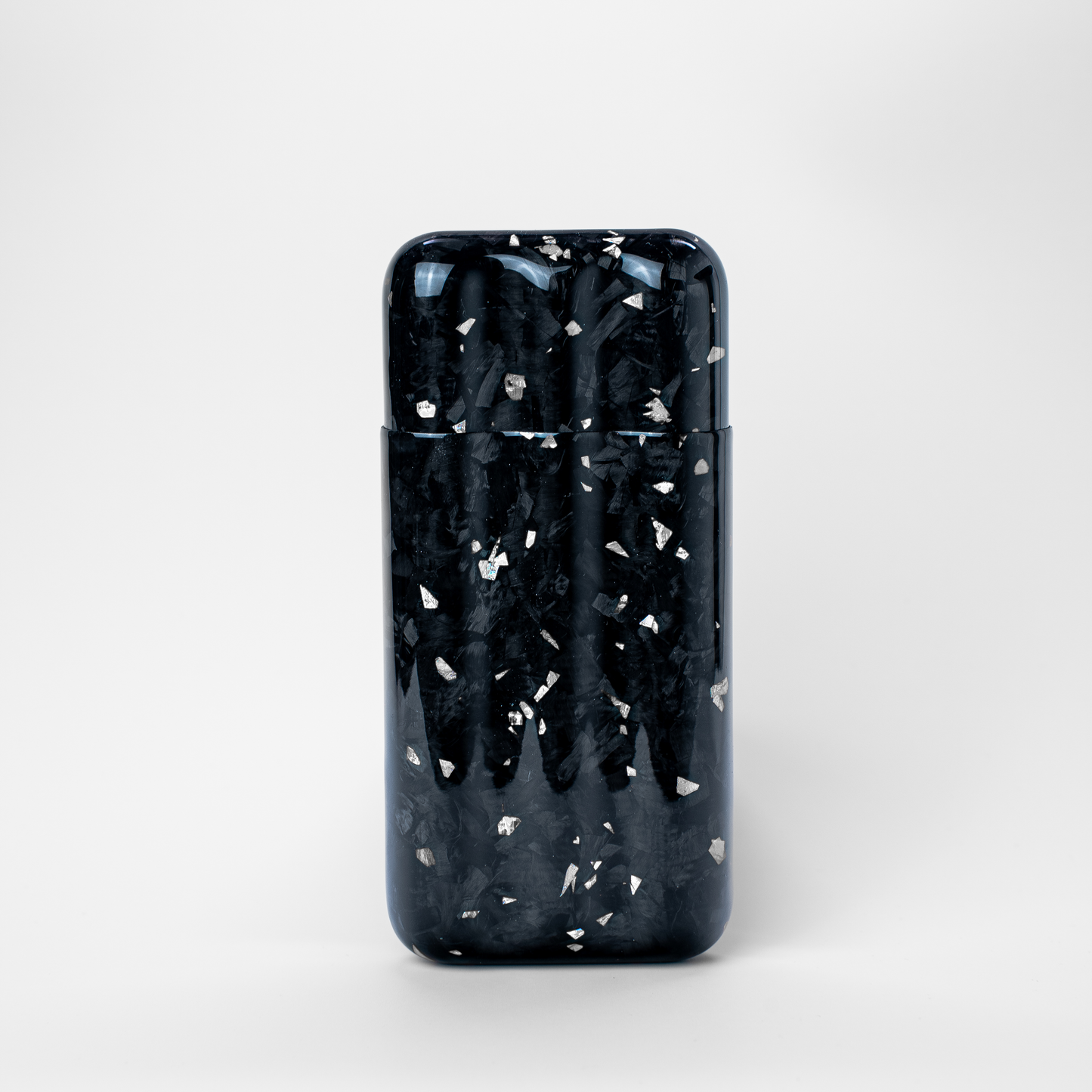 Diamond Fragment | Real Forged Carbon Fiber | 3 Tube Cigar Case