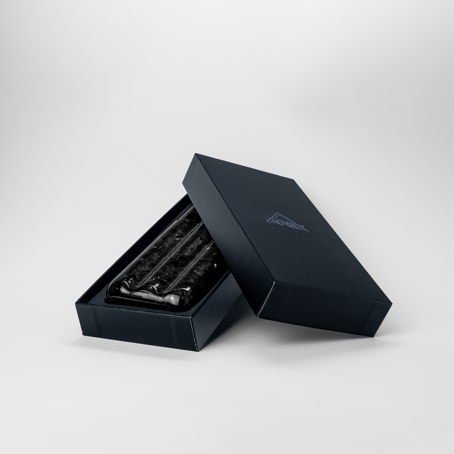 Black Fragment | Real Forged Carbon Fiber | 3 Tube Cigar Case
