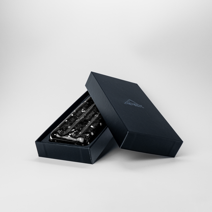 Diamond Fragment | Real Forged Carbon Fiber | 3 Tube Cigar Case