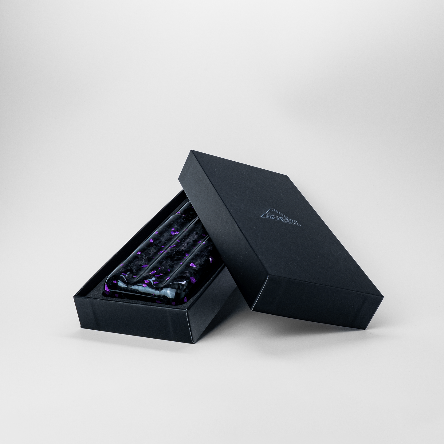 Purple Fragment | Real Forged Carbon Fiber | 3 Tube Cigar Case