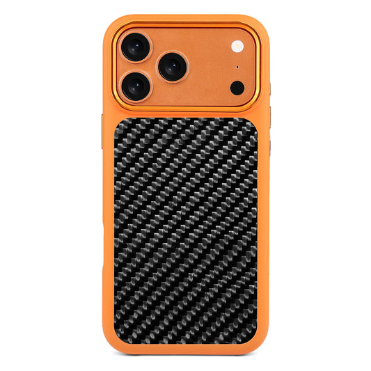Cosmic Orange X Carbon Fiber Lace | iPhone Case | HYBRID SERIES