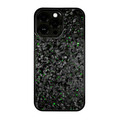 Green Fragment  | Forged Carbon Fiber | iPhone Case | MAGSAFE