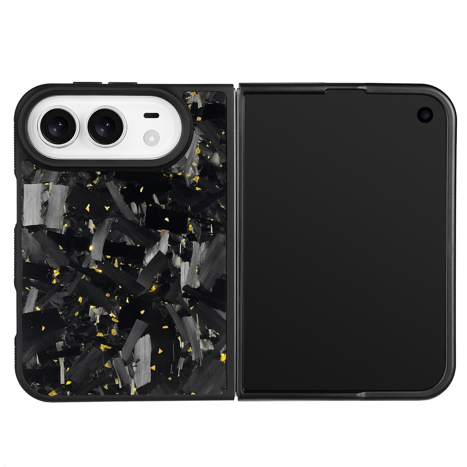 Gold Large Fragment | Forged Carbon Fiber | iPhone Case | IMPACT SERIES