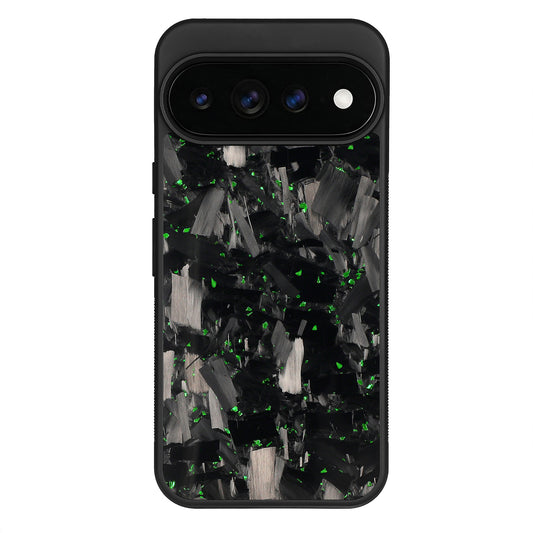 Green Large Fragment | Forged Carbon Fiber | Pixel Case | IMPACT SERIES