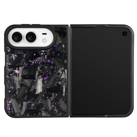 Purple Large Fragment Series | Forged Carbon Fiber | iPhone Case | IMPACT SERIES
