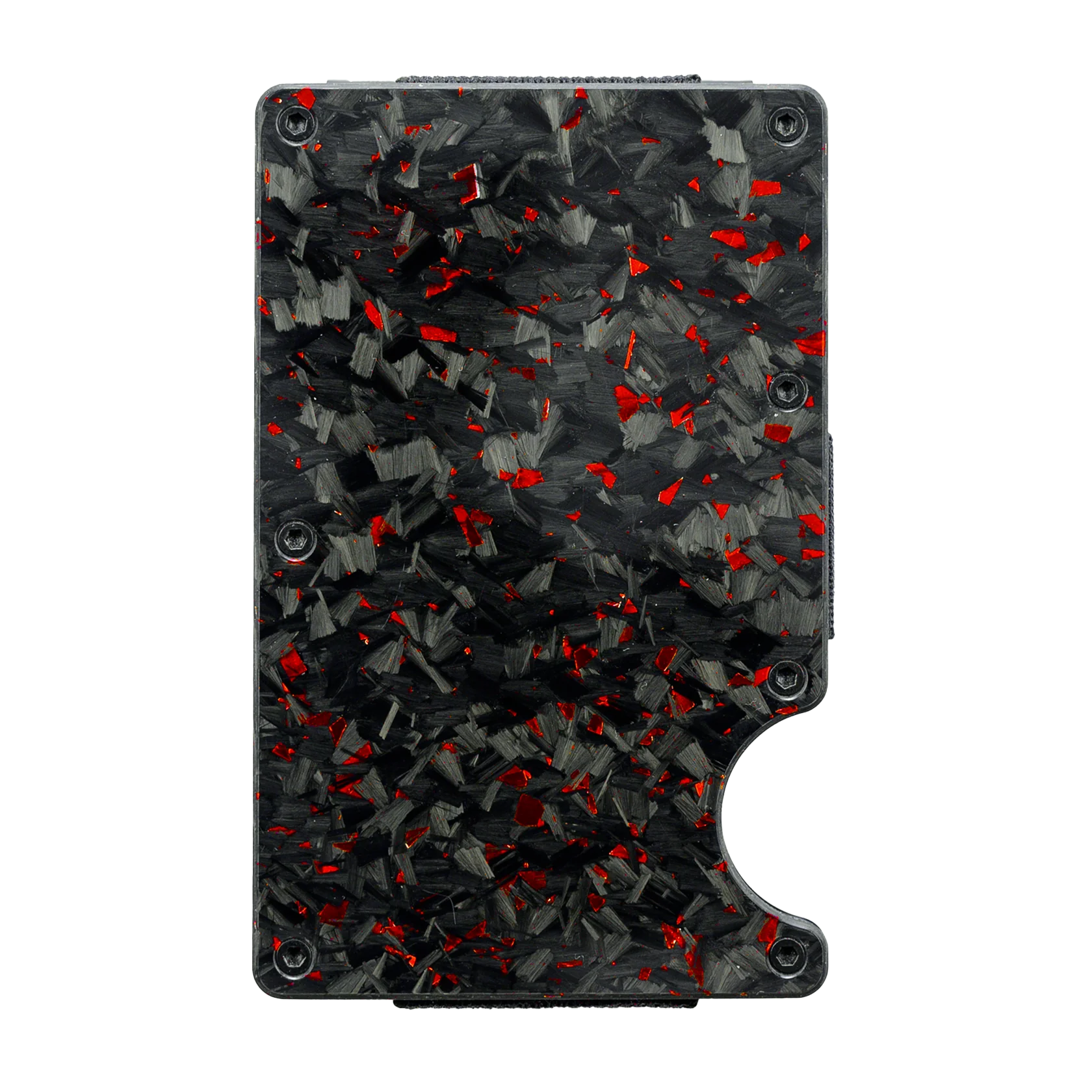 Red Fragment | Forged Carbon Fiber | Card Holder