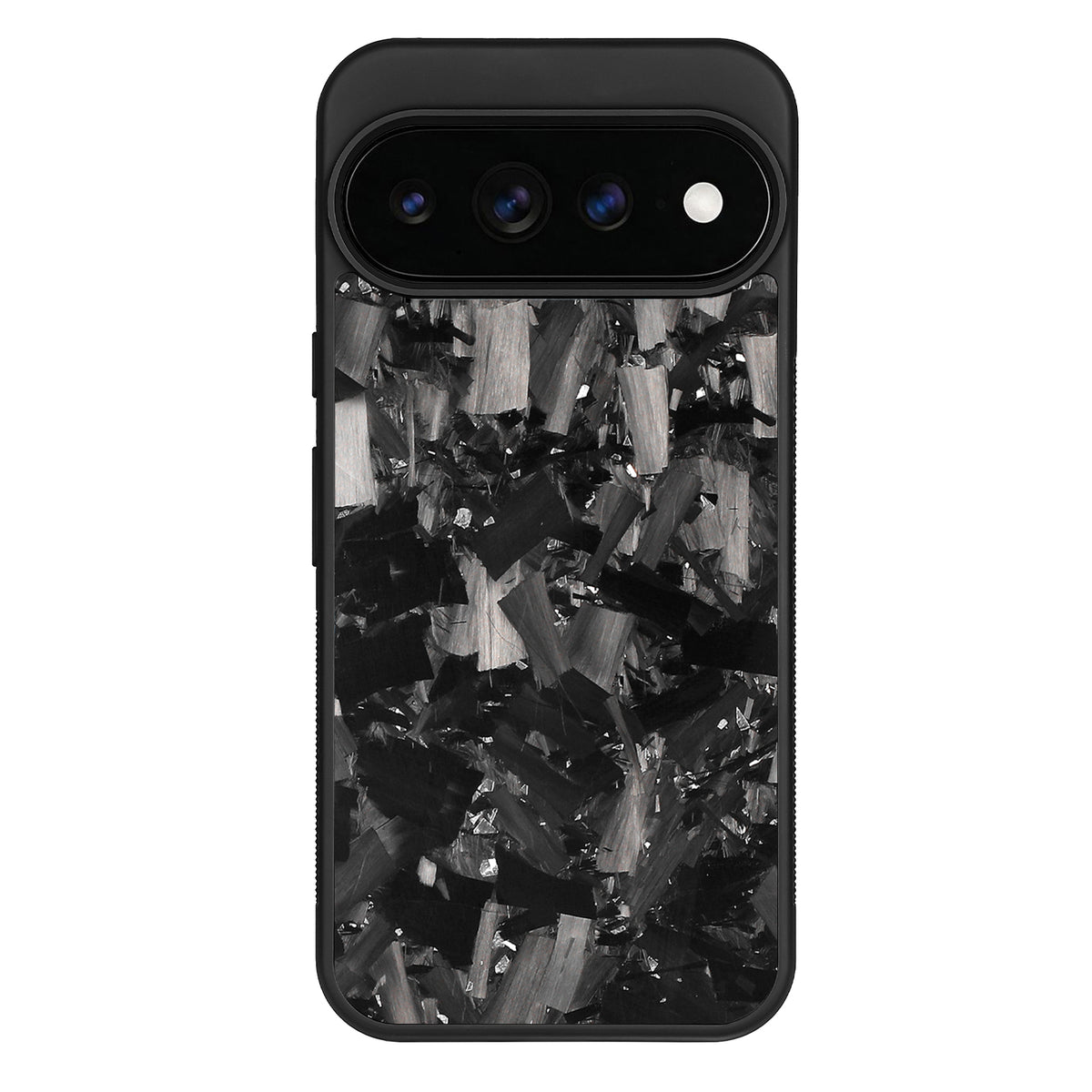 Silver Large Fragment | Forged Carbon Fiber | Pixel Case | IMPACT SERIES