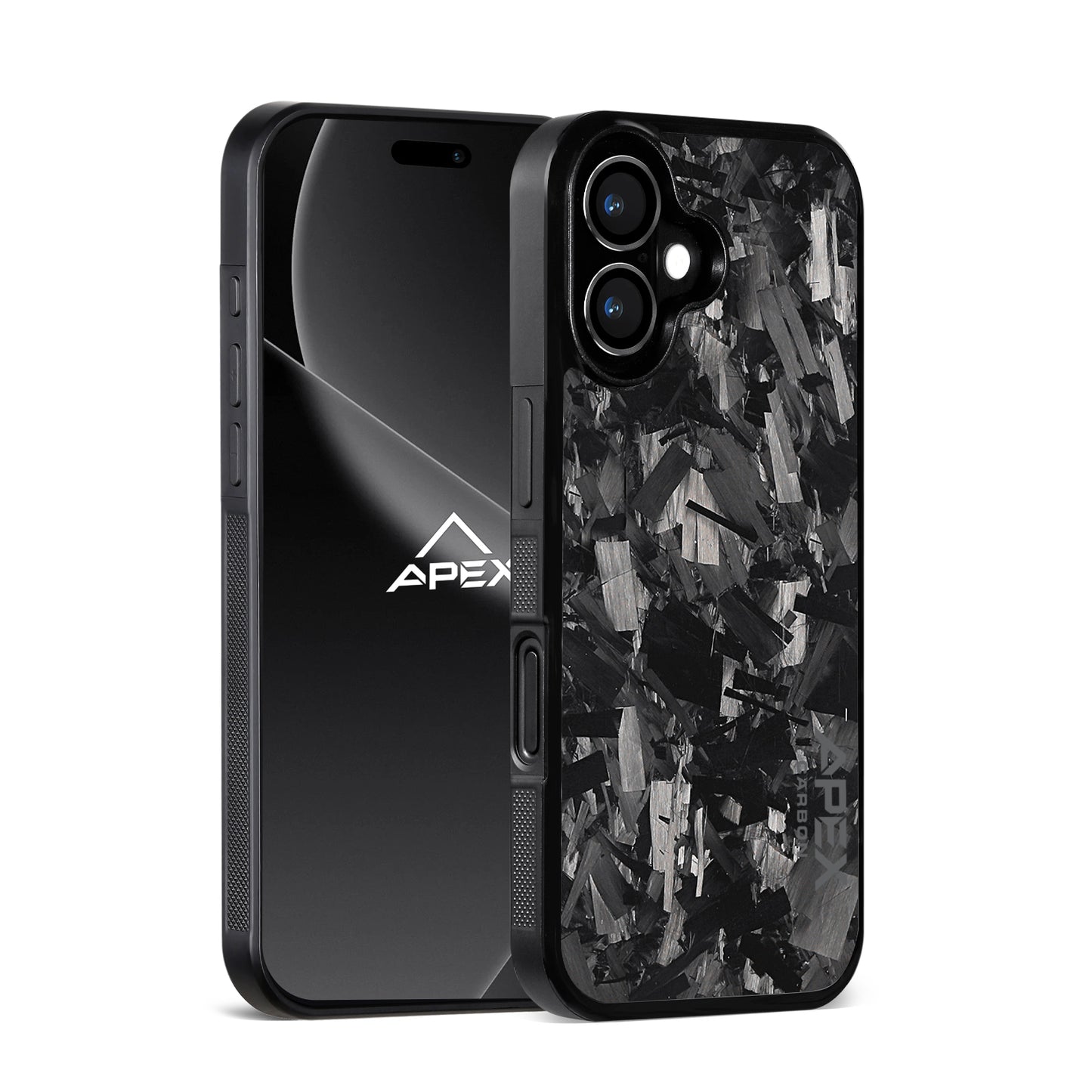 Black Large Fragment Series | Forged Carbon Fiber | iPhone Case | IMPACT SERIES