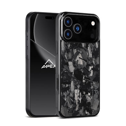 Black Large Fragment Series | Forged Carbon Fiber | iPhone Case | IMPACT SERIES
