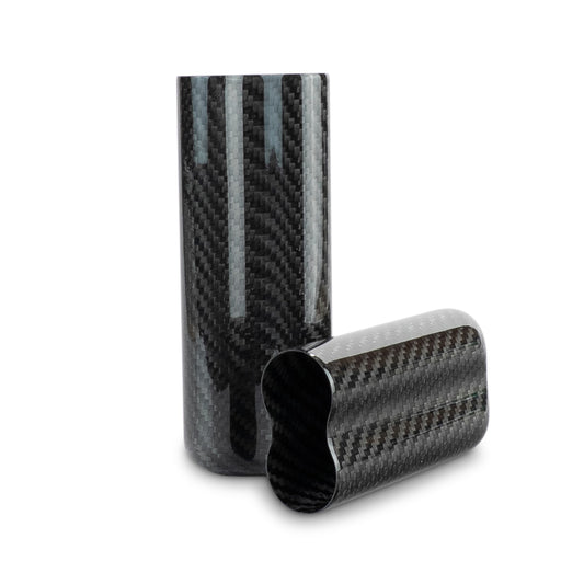 Black Lace | Real Carbon Fiber | 2 Tube Cigar Case