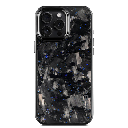 Blue Large Fragment  | Forged Carbon Fiber | iPhone Case | IMPACT SERIES 2.0