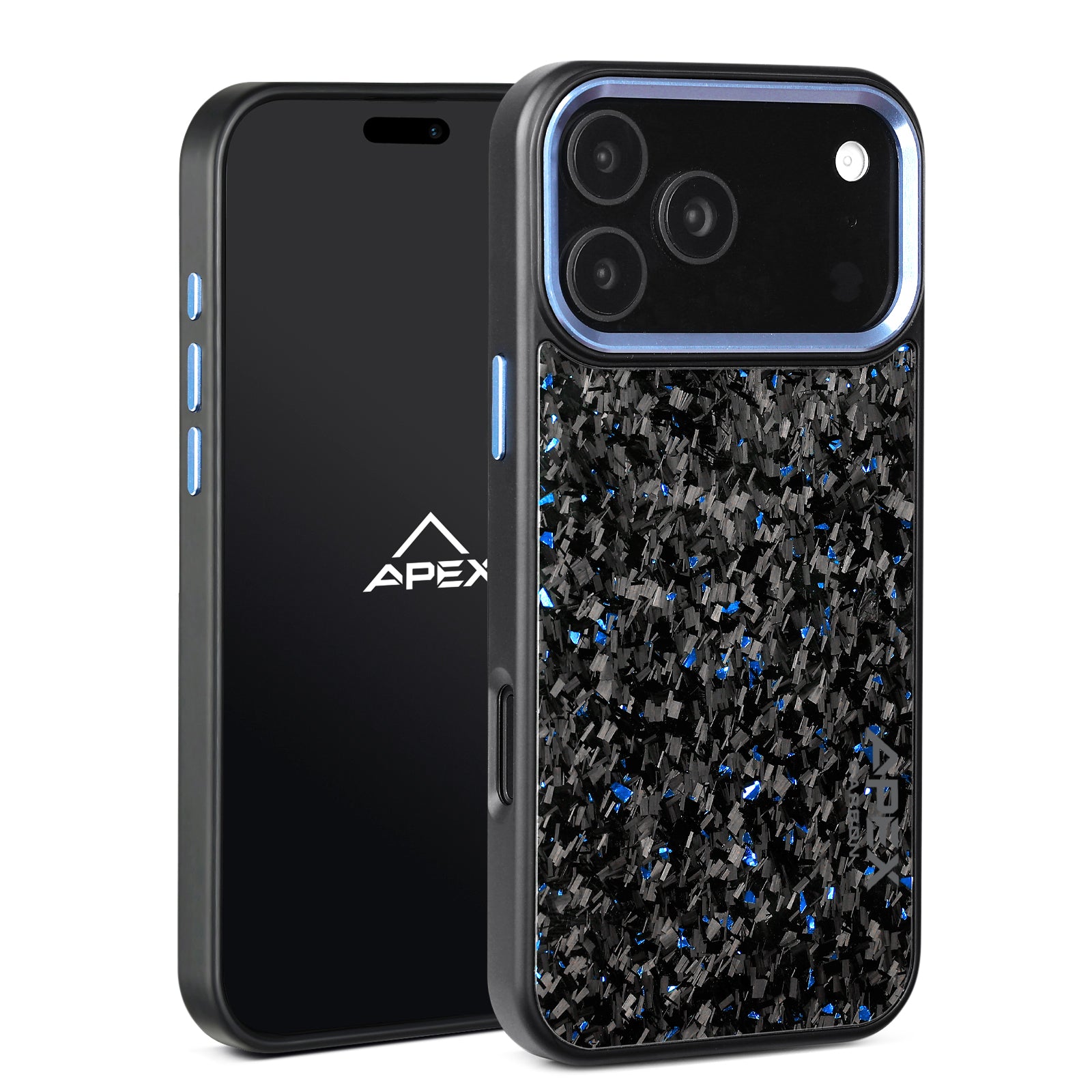 Blue Fragment  | Forged Carbon Fiber | iPhone Case | IMPACT SERIES 2.0