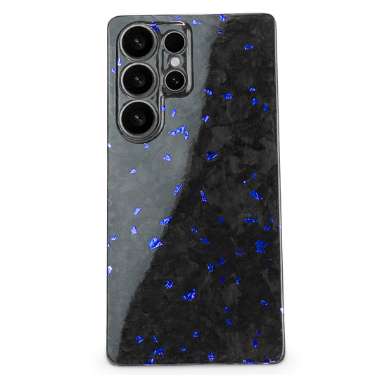 Blue Fragment | Forged Carbon Fiber | Samsung Case | SQUELETON SERIES