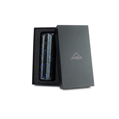 Blue Fragment | Real Forged Carbon Fiber | 2 Tube Cigar Case