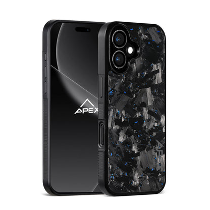 Blue Large Fragment Series | Forged Carbon Fiber | iPhone Case | IMPACT SERIES