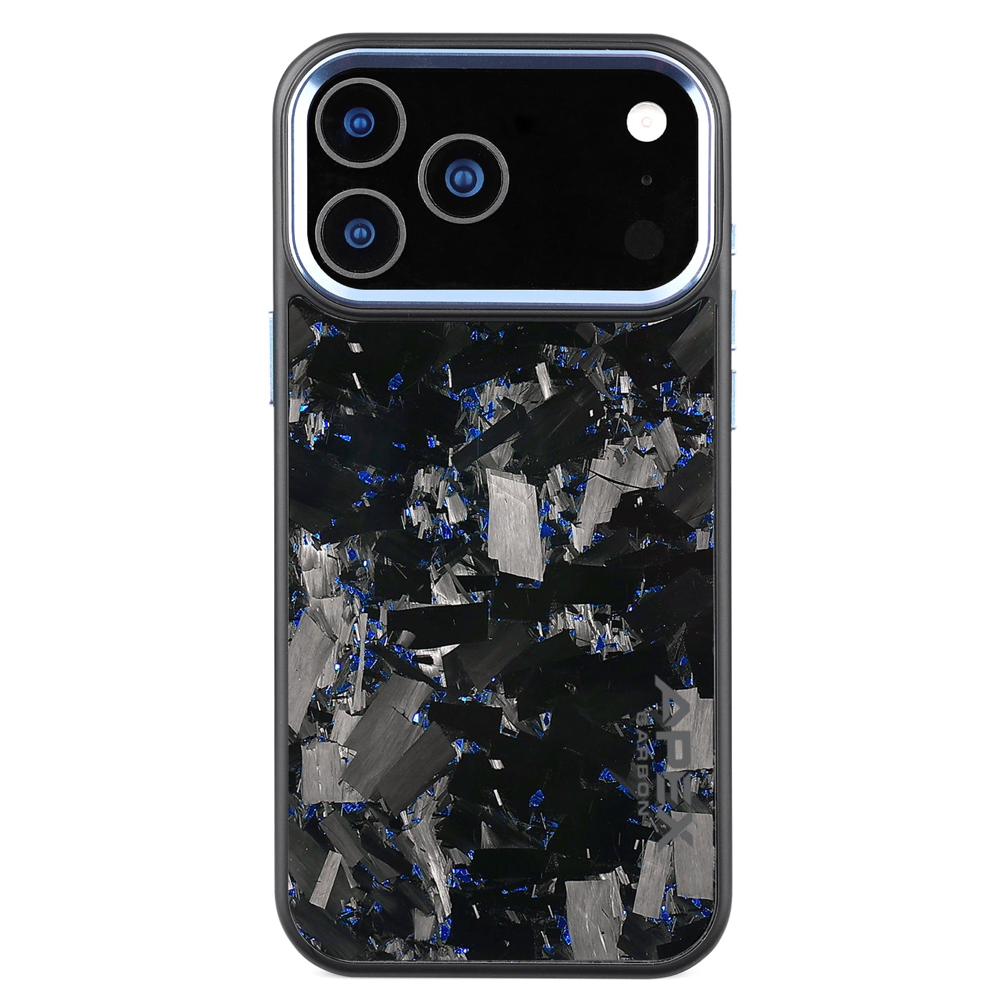 Blue Large Fragment  | Forged Carbon Fiber | iPhone Case | IMPACT SERIES 2.0