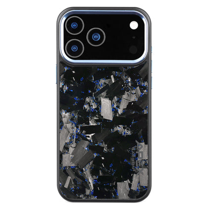 Blue Large Fragment  | Forged Carbon Fiber | iPhone Case | IMPACT SERIES 2.0